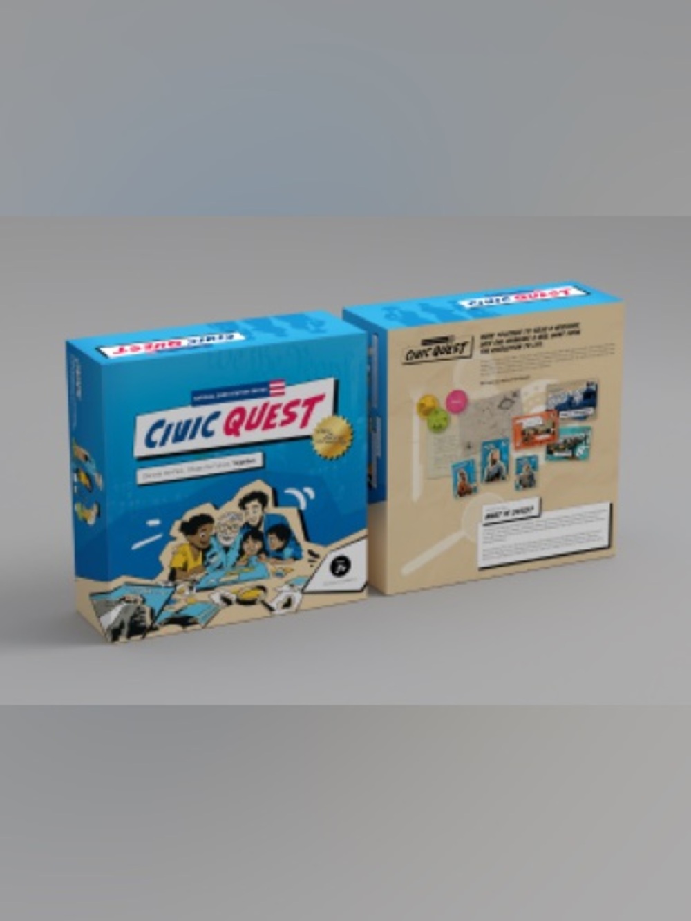 Civic Quest Interactive Family Board Game….Brand New